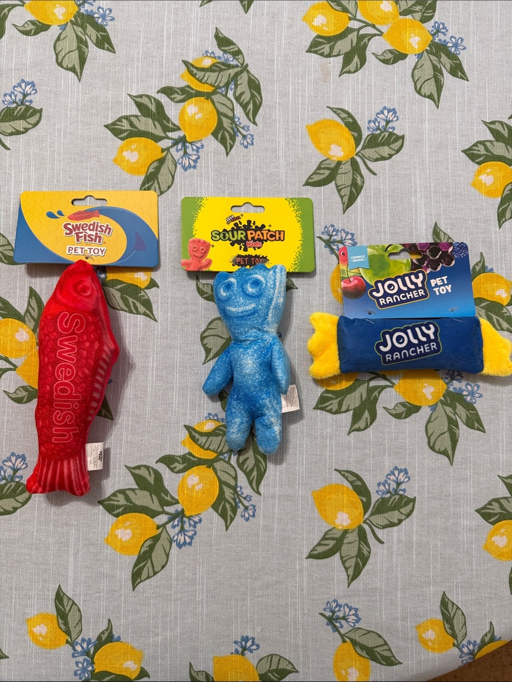 Candy Plush Dog Toy Bundle with Sour Patch Kids, Jolly Ranchers & Swedish Fish